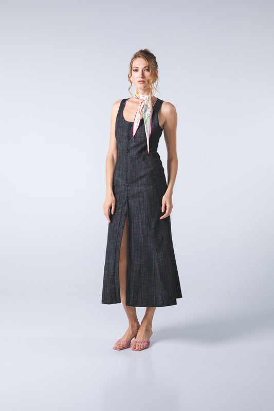 Abito jeans nero