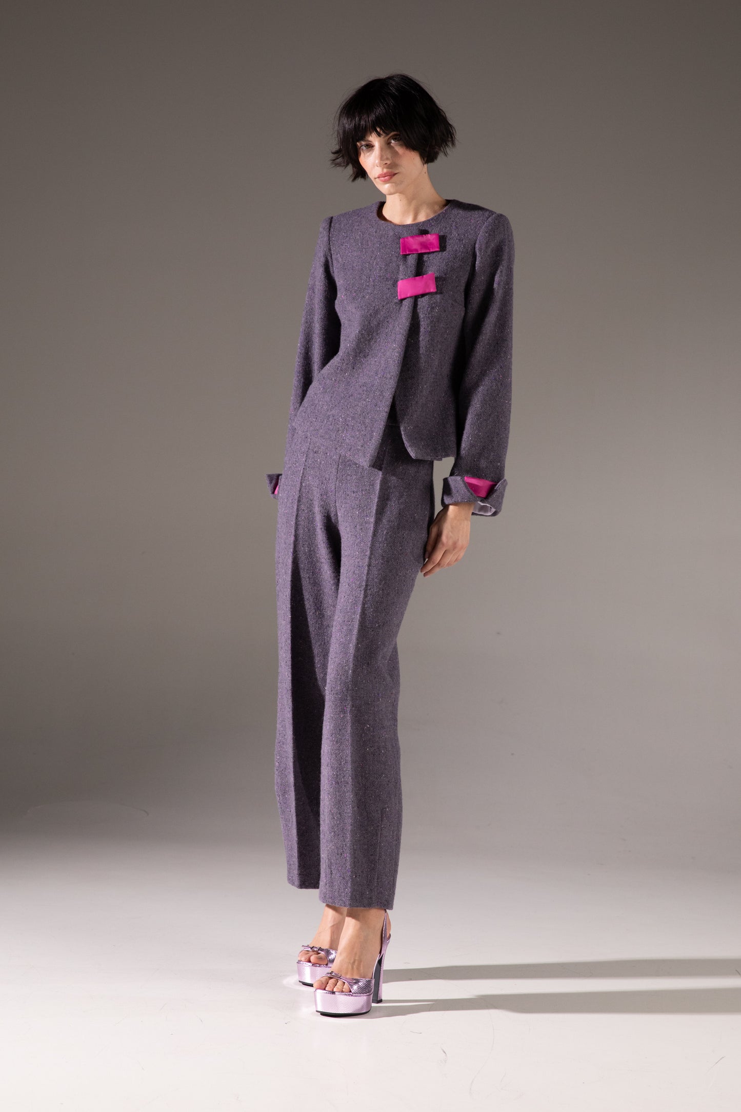 Pantalone in tweed