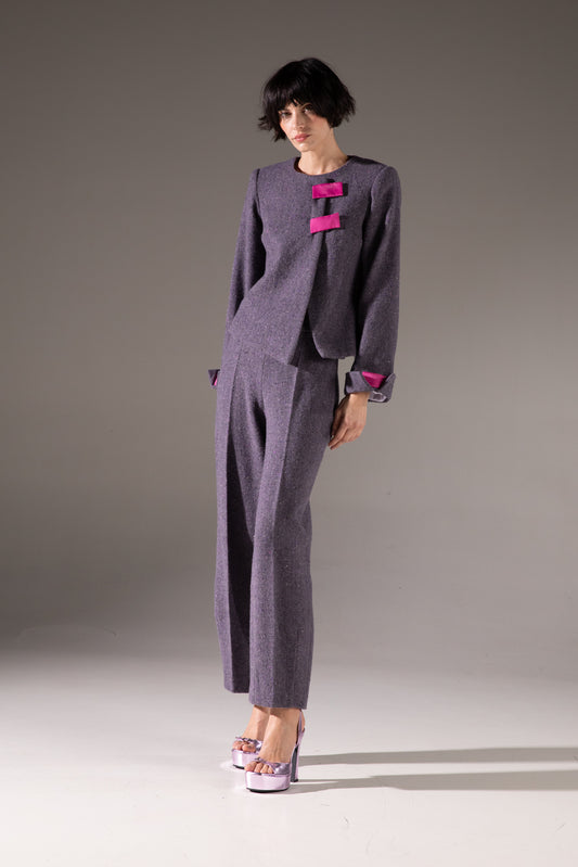 Pantalone in tweed