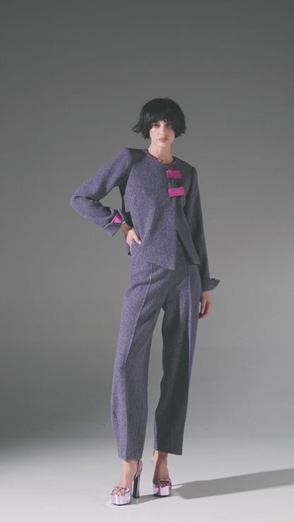 Pantalone in tweed